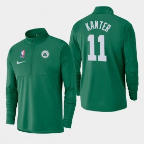 Men's Boston Celtics Enes Kanter Element Logo Performance Half-Zip Pullover Kelly Green Jacket