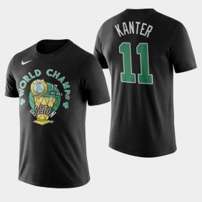 Boston Celtics Enes Kanter World Champs Name Number Black T-Shirt