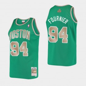Evan Fournier Hardwood Classics Boston Celtics Jersey Kelly Green