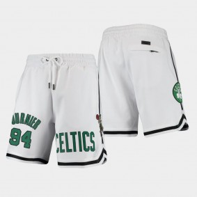 Evan Fournier Pro Standard Boston Celtics Shorts White
