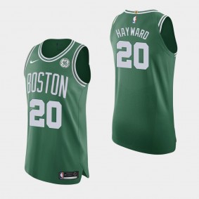 Boston Celtics Gordon Hayward 2020-21 Icon Authentic GE Patch Jersey Green
