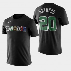 Gordon Hayward Townie Pride Lightweight Boston Celtics T-Shirt Black