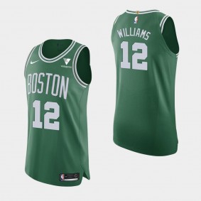 Boston Celtics Grant Williams 2020-21 Icon Authentic Vistaprint Patch Jersey Green