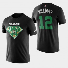 Boston Celtics Grant Williams 2020 Super Dad Black T-Shirt