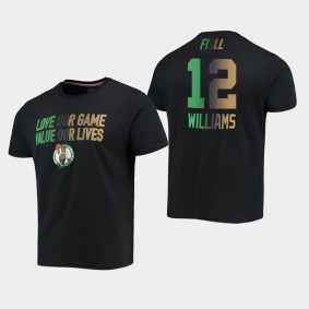 Grant Williams Social Justice Team Boston Celtics T-Shirt Black