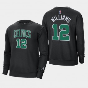 Jordan Brand Grant Williams Statement Fleece Crew Boston Celtics Sweatshirt Black