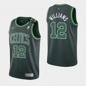 Grant Williams Tommy K. C. Patch Earned Boston Celtics Jersey Green