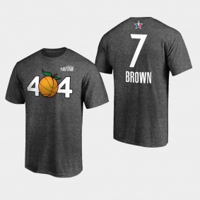 Jaylen Brown 2021 NBA All-Star ALT Native T-Shirt Charcoal