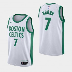 Boston Celtics Jaylen Brown 2020-21 City Jersey White