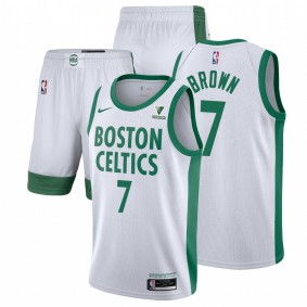 Jaylen Brown 2021 City Edition Boston Celtics Suits White