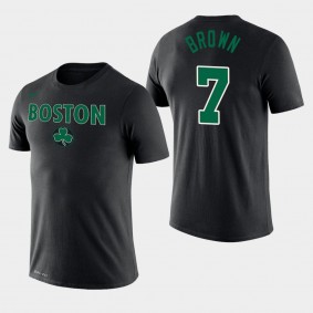 Jaylen Brown City Wordmark Legend Boston Celtics T-Shirt Black