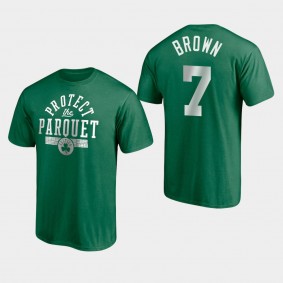 Jaylen Brown Post Up Hometown Boston Celtics T-Shirt Kelly Green
