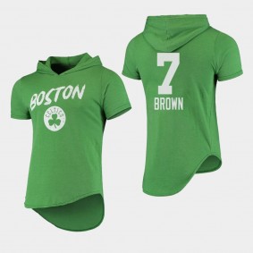 Jaylen Brown Tri-Blend Hoodie Boston Celtics T-Shirt Kelly Green