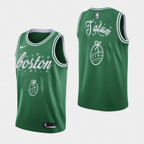 Jayson Tatum 2020 Christmas Night Special Edition Boston Celtics Jersey Green