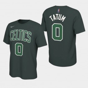 Jayson Tatum 2021 Earned Edition Boston Celtics T-Shirt Green