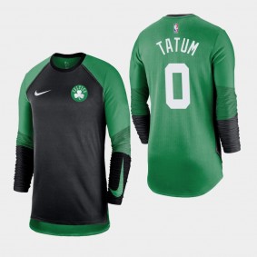 Jayson Tatum Hyper Elite Performance Shooting Long Sleeve Boston Celtics T-Shirt Kelly Green