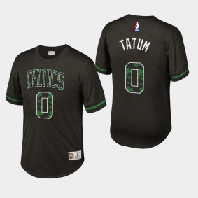 Jayson Tatum Name & Number Player Boston Celtics T-Shirt Black