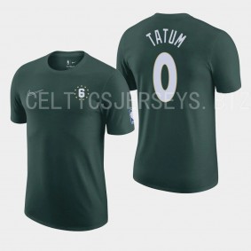Boston Celtics #0 Jayson Tatum City Edition Courtside Max90 T-shirt Green