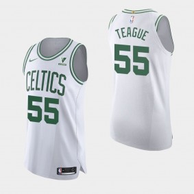 Boston Celtics Jeff Teague 2020-21 Association Authentic Vistaprint Patch Jersey White
