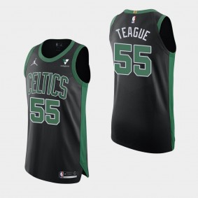 Boston Celtics Jeff Teague 2020-21 Statement Authentic Vistaprint Patch Jersey Black