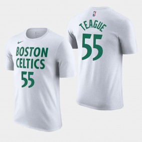 Jeff Teague 2021 City Edition Boston Celtics T-Shirt White