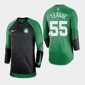 Jeff Teague Hyper Elite Performance Shooting Long Sleeve Boston Celtics T-Shirt Kelly Green