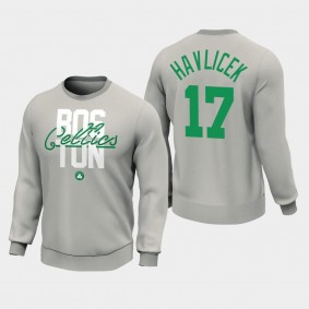 John Havlicek Classics Entwine Graphic Crew Boston Celtics Sweatshirt Sport Grey