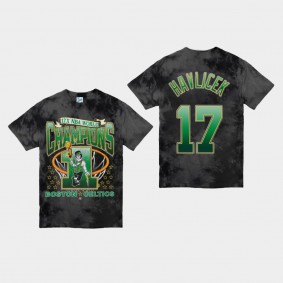 Boston Celtics John Havlicek Streaker Vintage Tubular Playoff Edition Black T-Shirt