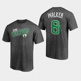 Kemba Walker 2021 Noches éne-Bé-A Core Boston Celtics T-Shirt Charcoal