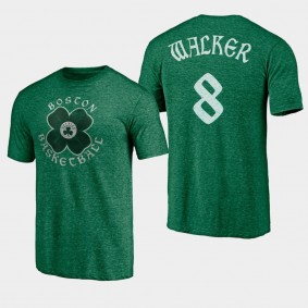 Kemba Walker 2021 St. Paddy's Day Celtic Tri-Blend Boston Celtics T-Shirt Green