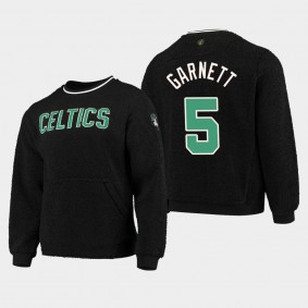Kevin Garnett Moto Sherpa Boston Celtics Sweatshirt Black