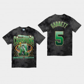 Boston Celtics Kevin Garnett Streaker Vintage Tubular Playoff Edition Black T-Shirt