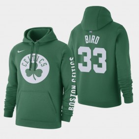 Men's Boston Celtics Larry Bird Courtside Club Fleece Green Hoodie