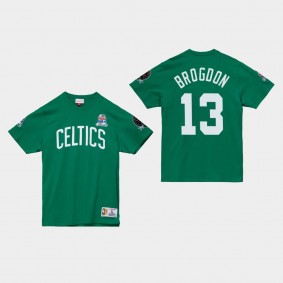 Boston Celtics #13 Malcolm Brogdon Champ City SS MITCHELL & NESS T-shirt Green