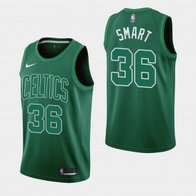 Boston Celtics Marcus Smart 2020-21 Earned Jersey Green