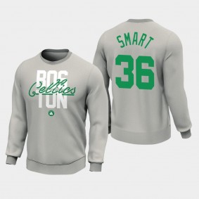 Marcus Smart Classics Entwine Graphic Crew Boston Celtics Sweatshirt Sport Grey