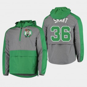 Marcus Smart Leadoff Half-Zip Hoodie Boston Celtics Jacket Gray