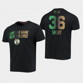 Marcus Smart Social Justice Team Boston Celtics T-Shirt Black
