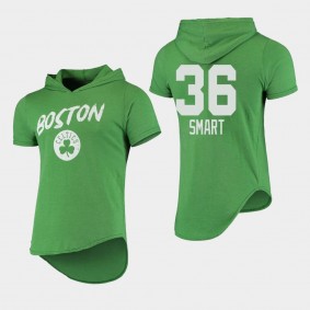 Marcus Smart Tri-Blend Hoodie Boston Celtics T-Shirt Kelly Green