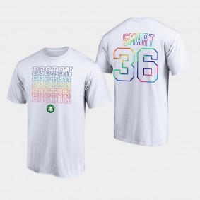 Marcus Smart Boston Celtics Pride Month T-shirt White LGBTQ