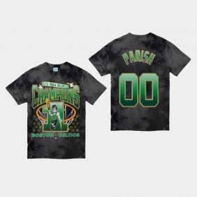 Boston Celtics Robert Parish Streaker Vintage Tubular Playoff Edition Black T-Shirt