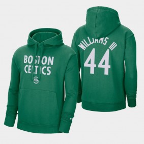Robert Williams III 2021 City Edition Essential Logo Fleece Pullover Boston Celtics Hoodie Green