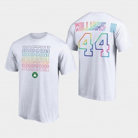 Boston Celtics #44 Robert Williams III Pride Month LGBTQ T-shirt White