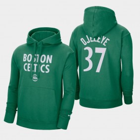 Semi Ojeleye 2021 City Edition Essential Logo Fleece Pullover Boston Celtics Hoodie Green
