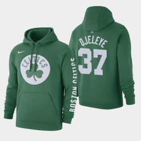 Men's Boston Celtics Semi Ojeleye Courtside Club Fleece Green Hoodie