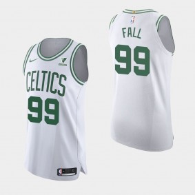 Boston Celtics Tacko Fall 2020-21 Association Authentic Vistaprint Patch Jersey White