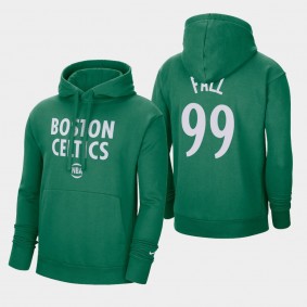 Tacko Fall 2021 City Edition Essential Logo Fleece Pullover Boston Celtics Hoodie Green