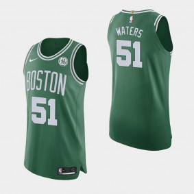 Boston Celtics Tremont Waters 2020-21 Icon Authentic GE Patch Jersey Green