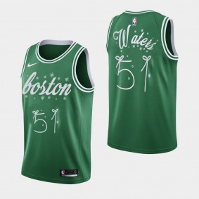 Tremont Waters 2020 Christmas Night Special Edition Boston Celtics Jersey Green