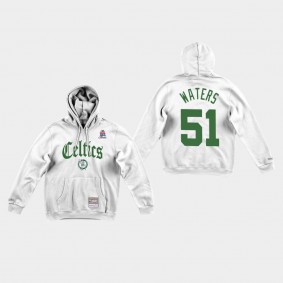 Tremont Waters Old English Faded Boston Celtics Hoodie White
